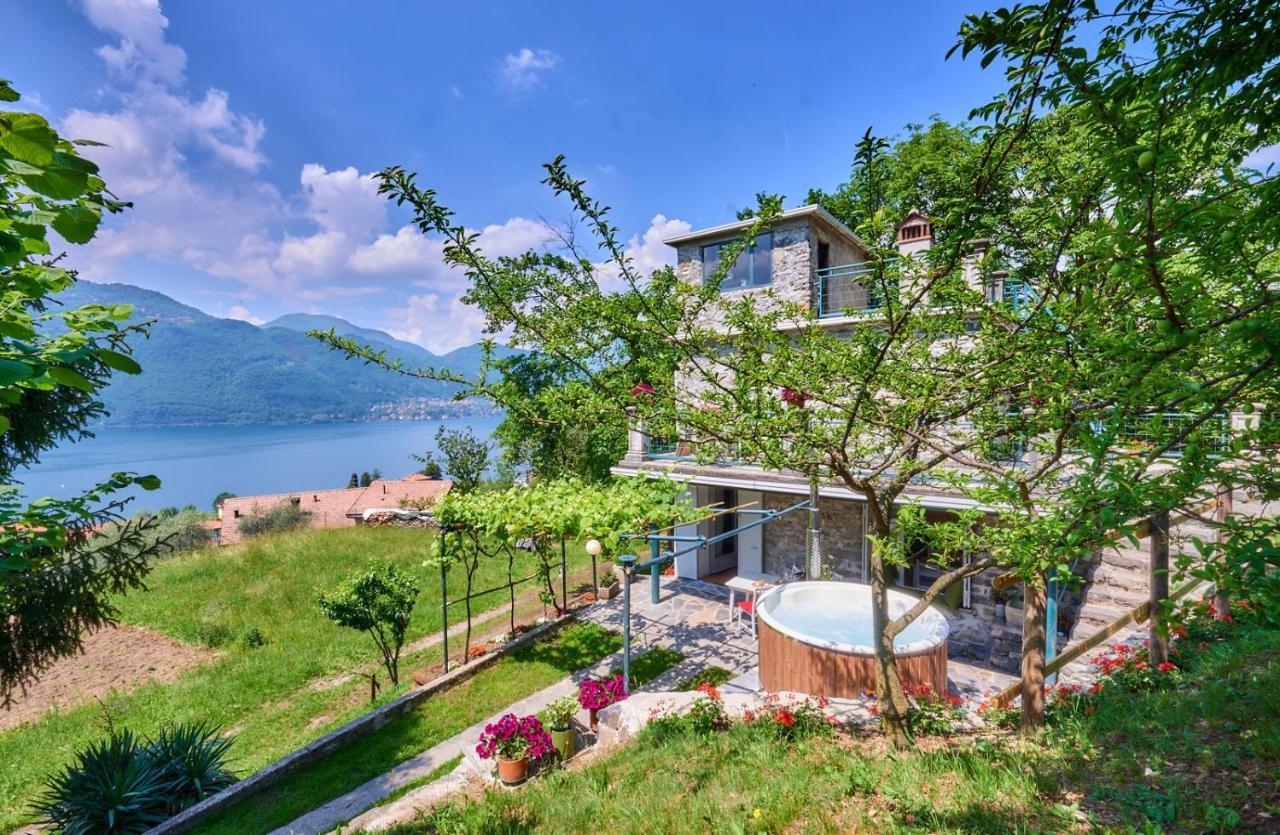 La Casetta Nel Bosco - Hot Tube And Sauna Lierna Ngoại thất bức ảnh
